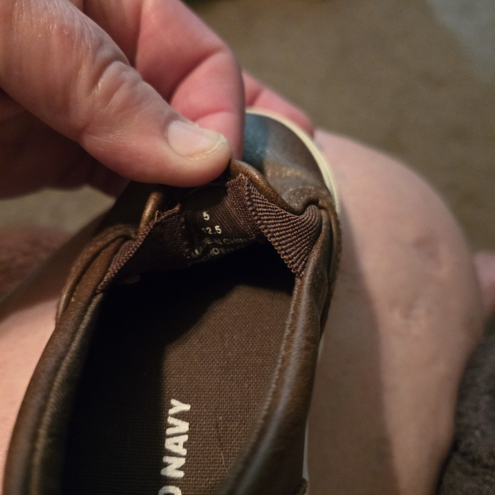 Old Navy Brown Slip-On Sneakers for Kids - Picture 3 of 4